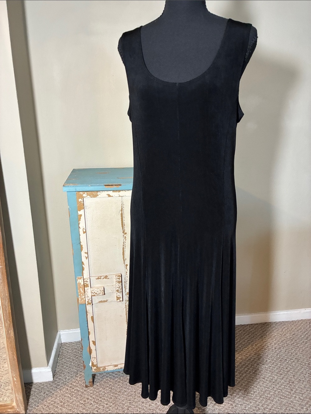 Travelers by Chico’s Sleeveless Black Maxi Dress with Scoop Neck